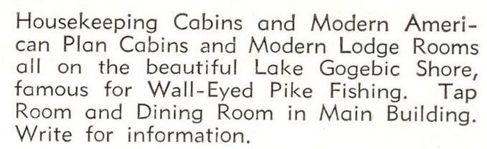 Weber Resort (Webers Resort, Gogebic Lodge) - Vintage Postcard (newer photo)